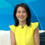 Vicky’s yellow ruffle top on Today