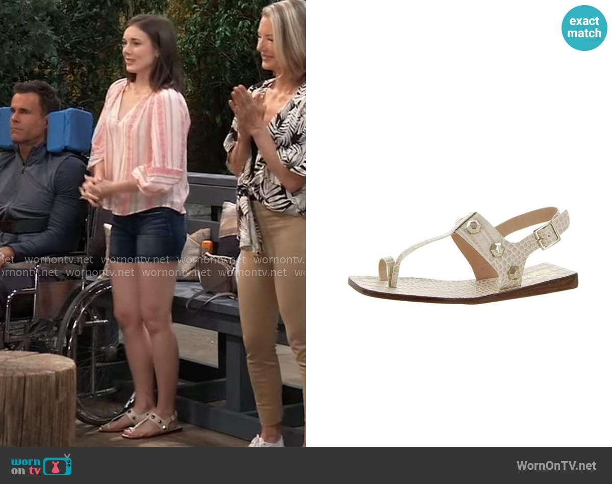 Vince Camtuo Dailette Sandals worn by Willow Tait (Katelyn MacMullen) on General Hospital