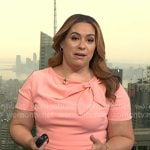 Violeta Yas' pink tie neck dress on Today