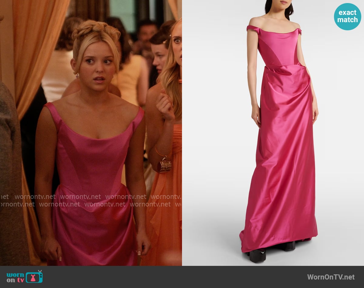 Vivienne Westwood Crepe Satin Corset Gown worn by Elle Woods (Lexi Minetree) on Elle