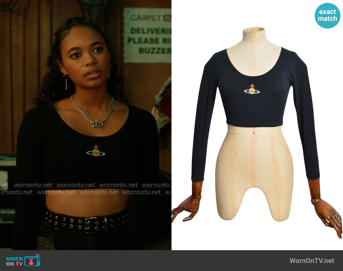 Vivienne Westwood Vintage Orb Top worn by Kimberly (Chandler Kinney) on Elle