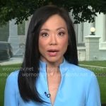 Weijia Jiang’s light blue dress on CBS Mornings