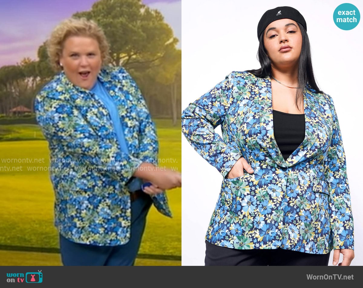Wildfang The Empower Tux Blazer worn by Fortune Feimster on Good Morning America