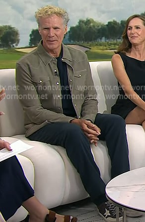 Will Ferrell’s western suede shirt jacket on Today
