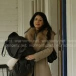 Yvonne’s fur collar coat on In The City