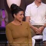 Yvonne’s khaki brown long sleeve reunion dress on In The City