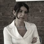 Yvonne’s white feather trim pajamas on In The City