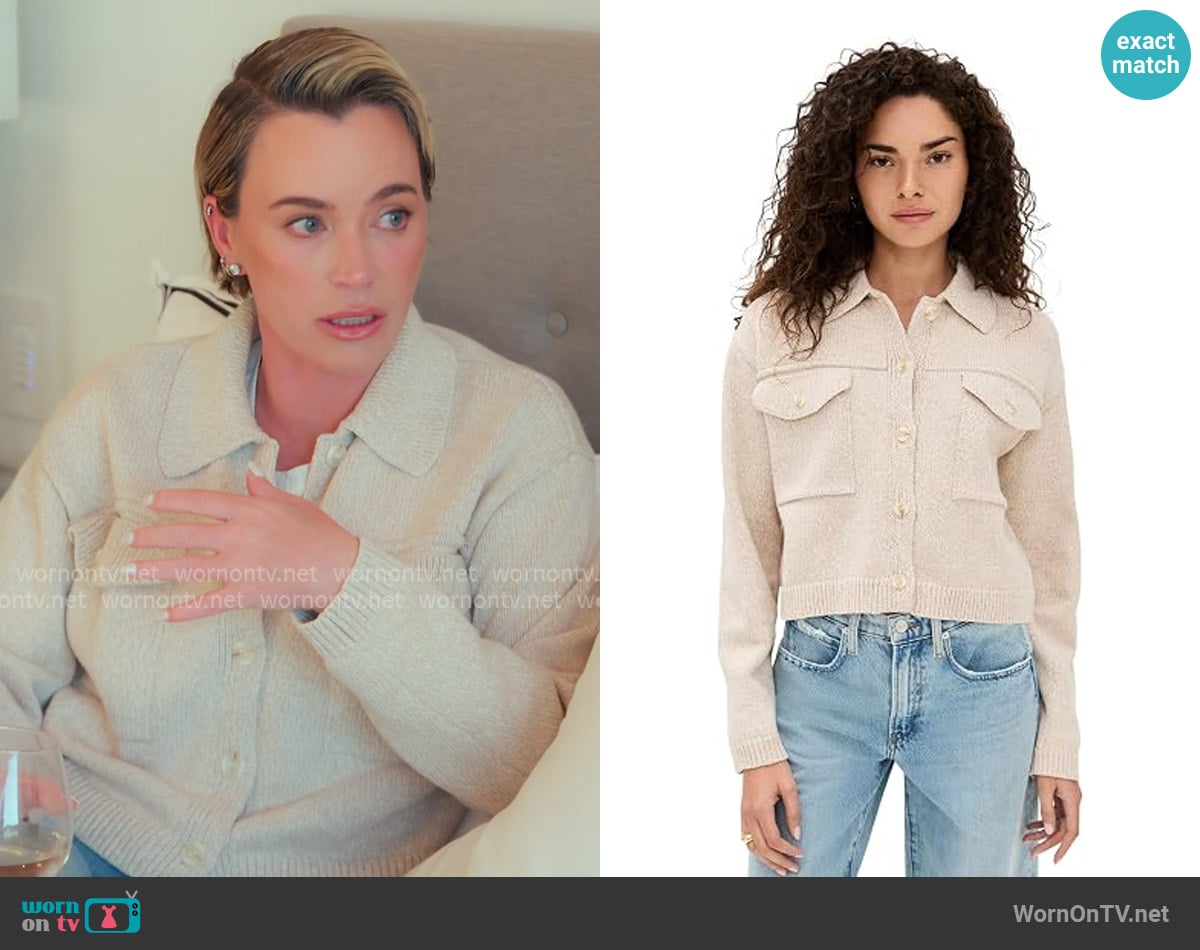 Z Supply Cielo Knit Jacket worn by Teddi Mellencamp on The Real Housewives of Orange County