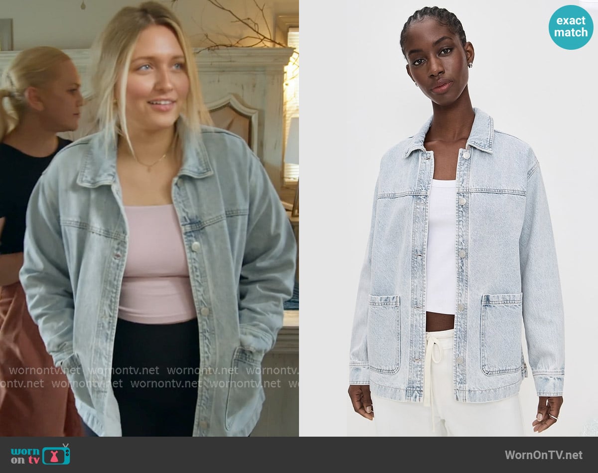 Z Supply On The Road Denim Jacket worn by Kacie Adkison on The McBee Dynasty Real American Cowboys