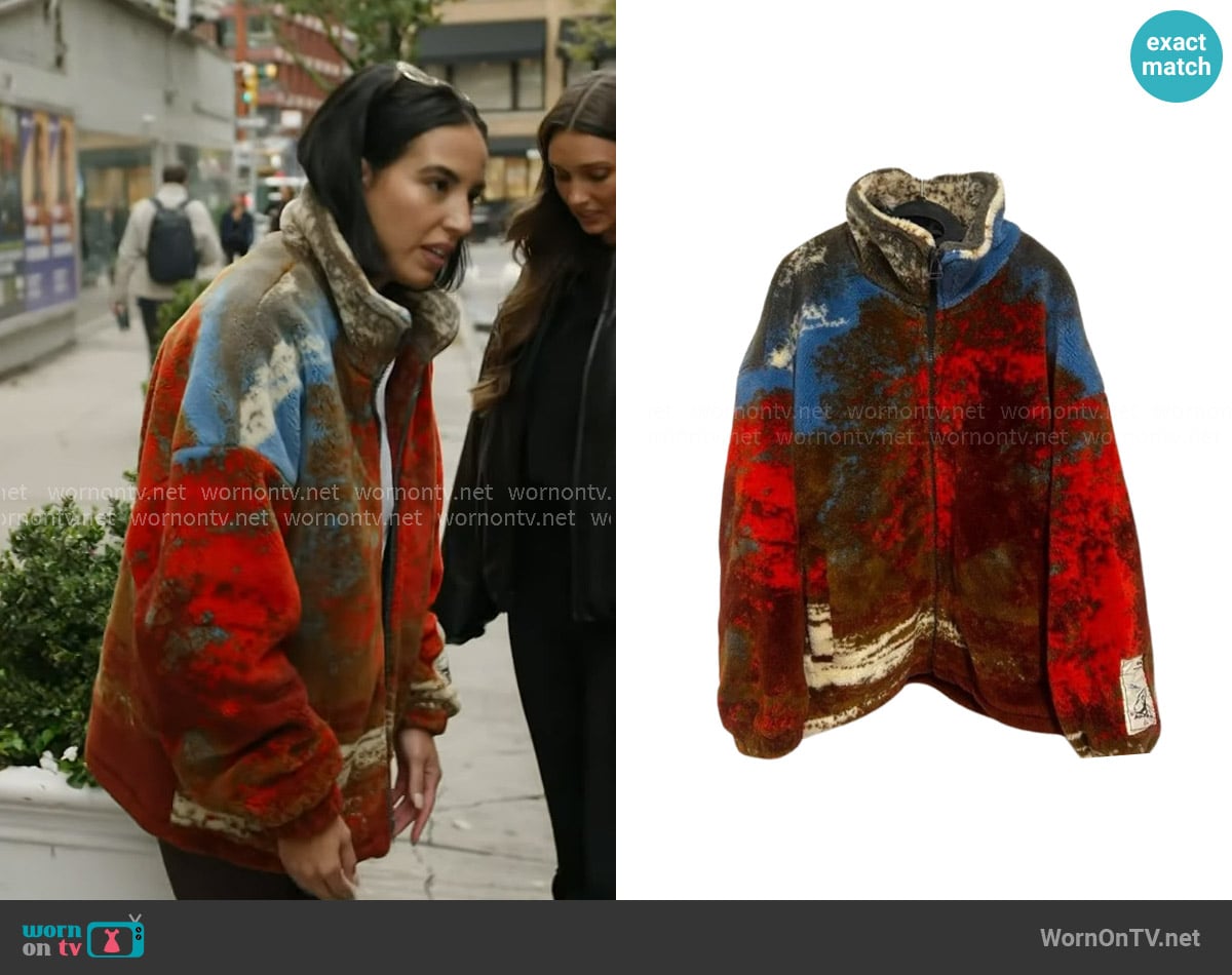 Zara Teddy Fleece Jacket worn by Danielle Olivera on In The City