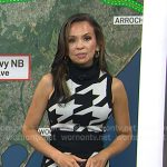 Adelle’s black and white houndstooth dress on Today Adelle’s black and white houndstooth dress on Today