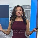 Adelle’s burgundy peplum jumpsuit on Today Adelle’s burgundy peplum jumpsuit on Today