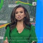 Adelle’s green wrap romper on Today Adelle’s green wrap romper on Today
