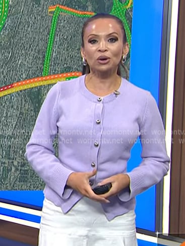 Adelle’s lilac cardigan on Today