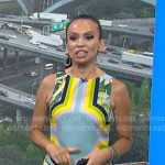 Adelle’s printed sleeveless shift mini dress on Today