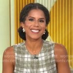 Adriana Diaz’s sage green plaid dress on CBS Mornings Adriana Diaz’s sage green plaid dress on CBS Mornings