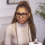 Ahmauri’s snakeskin print mesh top on The Real Housewives of Atlanta Ahmauri’s snakeskin print mesh top on The Real Housewives of Atlanta