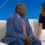 Al Roker’s navy stripe sneakers on Today Al Roker’s navy stripe sneakers on Today