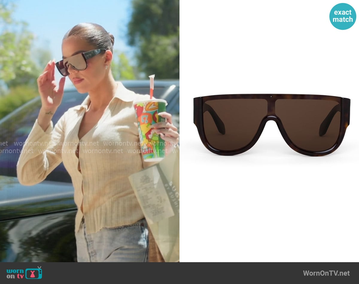 Khloe's Alaia sunglasses