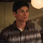 Alex’s check print shirt on My Life with the Walter Boys Alex’s check print shirt on My Life with the Walter Boys