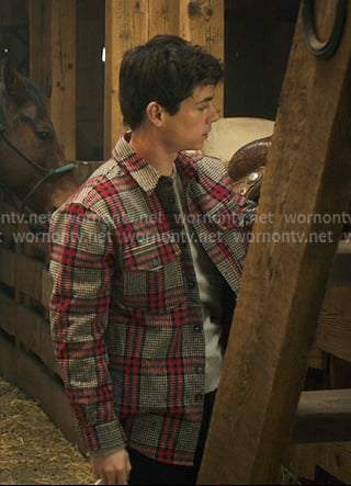 Alex's plaid overshirt on My Life with the Walter Boys