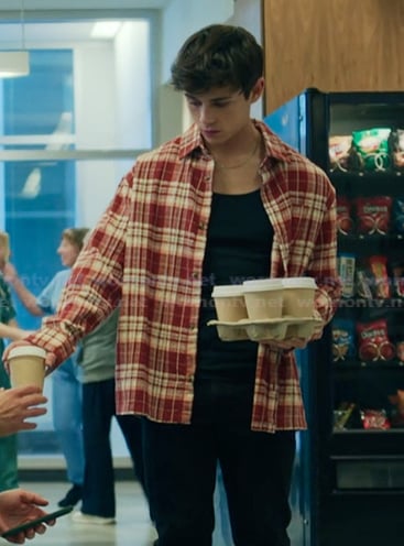 Alex's plaid shirt on My Life with the Walter Boys