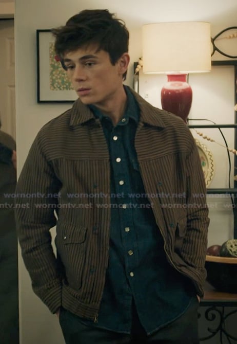 Alex’s striped shirt on My Life with the Walter Boys