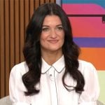 Amanda Kravitz’s white collared top on CBS Mornings Amanda Kravitz’s white collared top on CBS Mornings