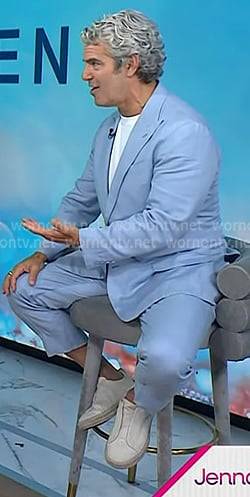 Andy Cohen’s beige sneakers on Today Andy Cohen’s beige sneakers on Today