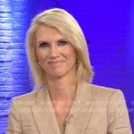 Anna Schecter’s beige blazer with silver buttons on CBS Mornings Anna Schecter’s beige blazer with silver buttons on CBS Mornings