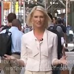Anna Schecter's two-tone jeans on CBS Mornings Anna Schecter's two-tone jeans on CBS Mornings