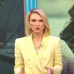 Anna Schecter’s yellow blazer on CBS Mornings