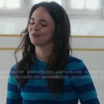 Annabelle’s blue stripe cropped sweater on Paris is Always a Good Idea Annabelle’s blue stripe cropped sweater on Paris is Always a Good Idea