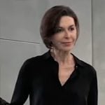 Anna’s long grey cargo skirt on General Hospital