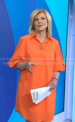 Anne's orange shirtdress on Today
