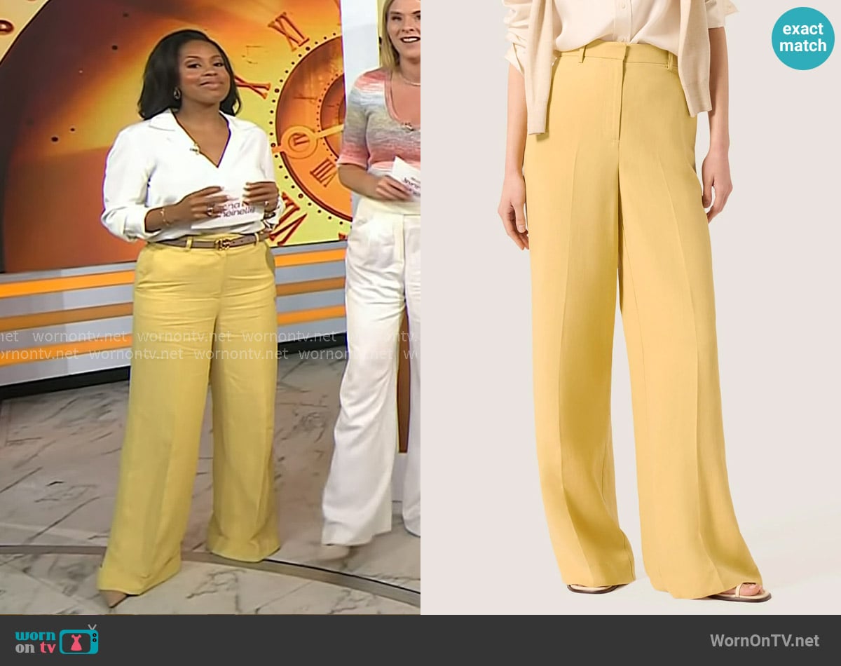 Argent Park Trouser in Sunflower worn by Sheinelle Jones on Today