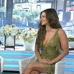 Ariana Madix’s khaki printed mini dress on Today