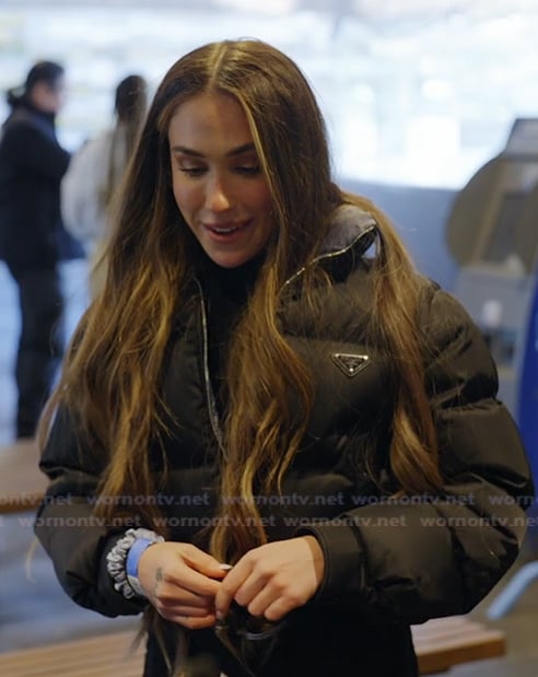 Ariana's black padded jacket on Next Gen NYC