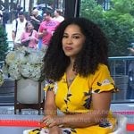 Arianna’s yellow floral dress on Today Arianna’s yellow floral dress on Today