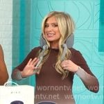Ashley Bellman's brown and blue ombre dress on CBS Mornings Ashley Bellman's brown and blue ombre dress on CBS Mornings