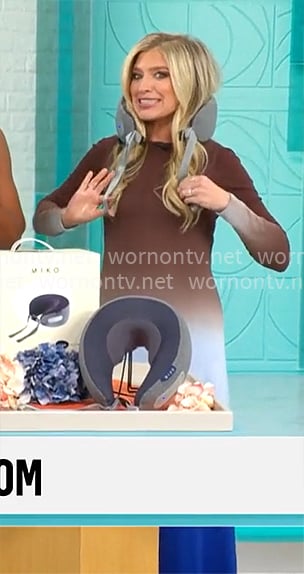 Ashley Bellman’s brown and blue ombre dress on CBS Mornings Ashley Bellman’s brown and blue ombre dress on CBS Mornings
