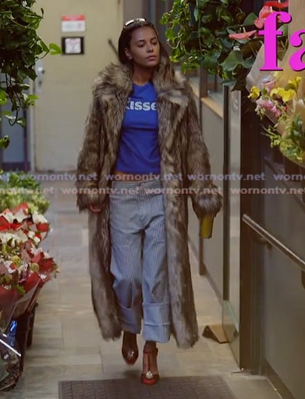 Ava's fur coat on Next Gen NYC
