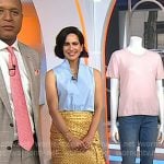 Bahar Takhtehchian's gold draped skirt on Today Bahar Takhtehchian's gold draped skirt on Today