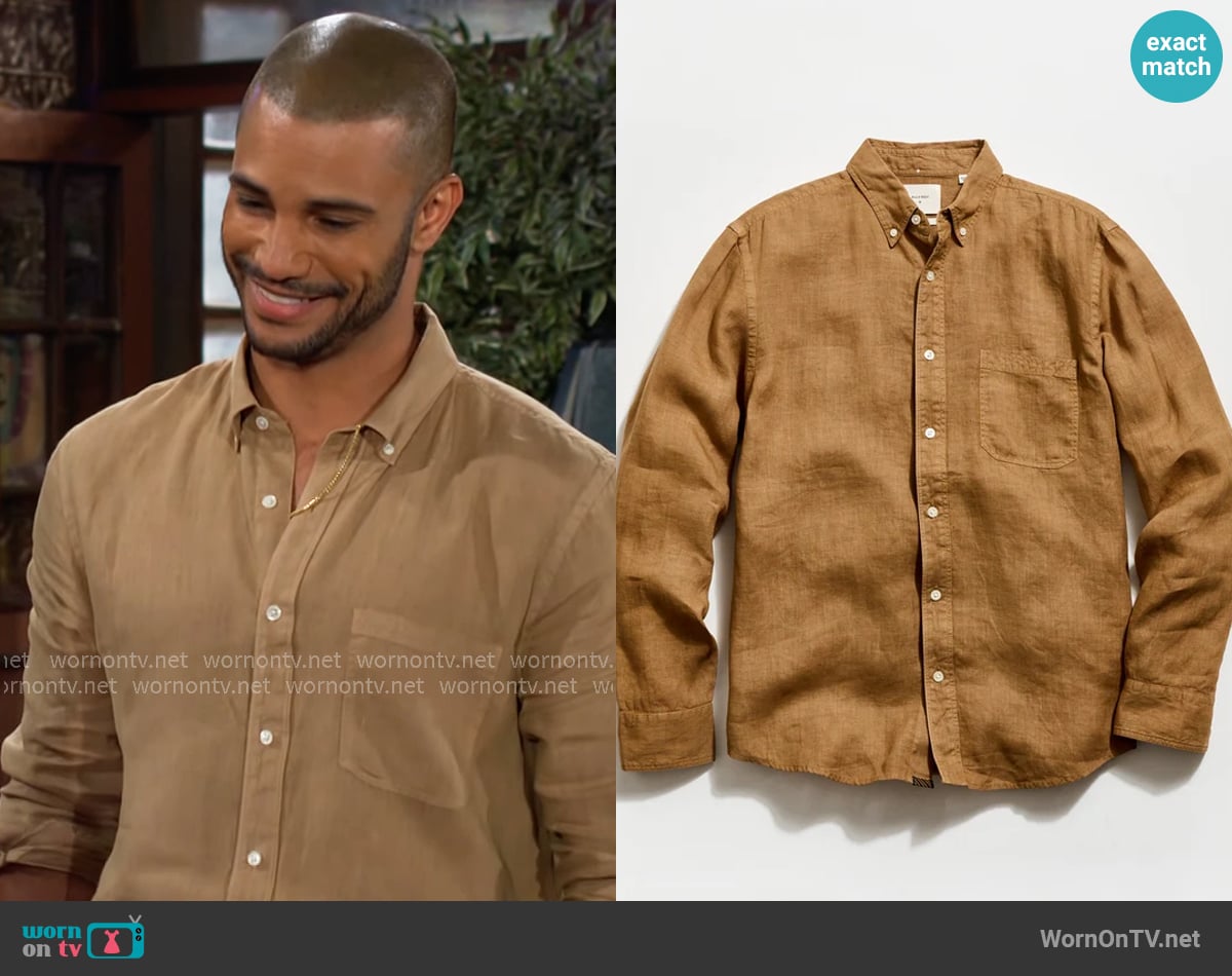 Holden's Billy Reid shirt Holden's Billy Reid shirt