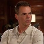Billy’s beige polo shirt on The Young and the Restless Billy’s beige polo shirt on The Young and the Restless