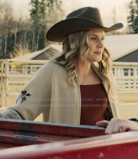 Blake's beige cardigan on My Life with the Walter Boys