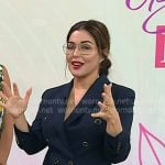 Bobbie’s navy double breasted blazer on Today