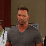 Brady’s grey v-neck tee on Days of our Lives Brady’s grey v-neck tee on Days of our Lives