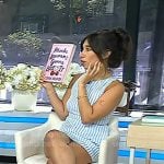 Brooke Averick’s blue striped mini dress on Today Brooke Averick’s blue striped mini dress on Today