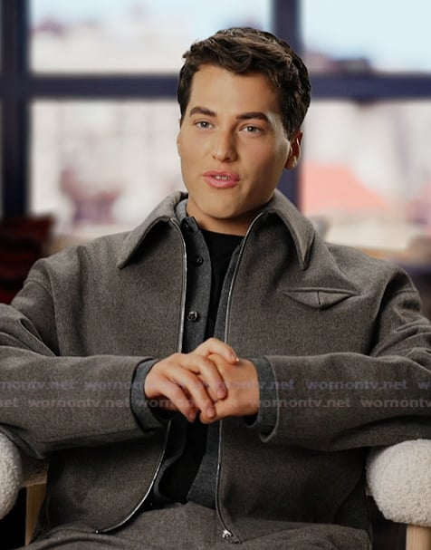 Brooks's gray confessional jacket on Next Gen NYC